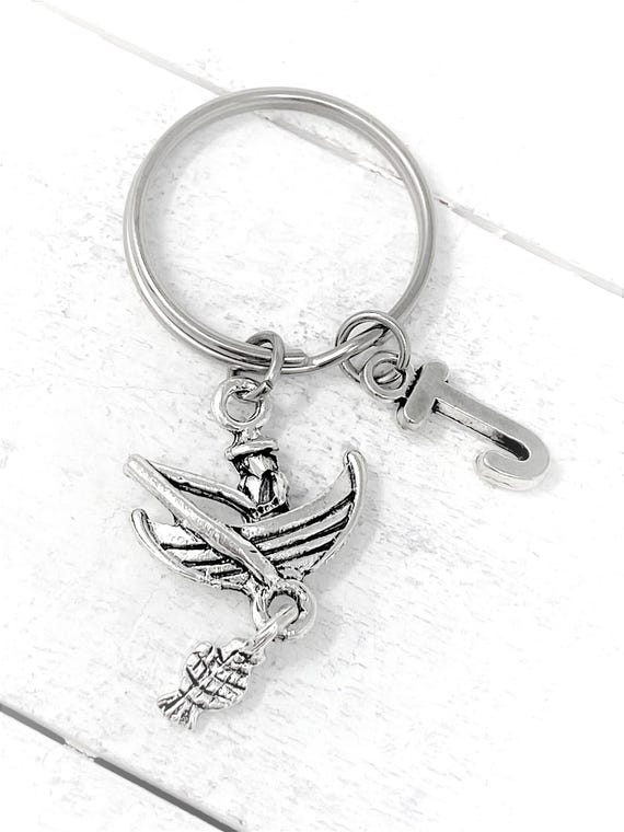 Fisherman Personalized Keychain | Add Initial