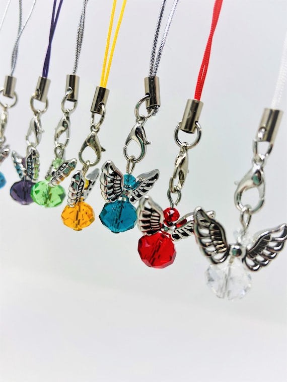 Angel Phone Charm, Phone Charm, Angel Charm, Phone Case Charm, Mini Lanyards, Badge Charm, Planner Charm, Cute Accessories, Christmas Gift