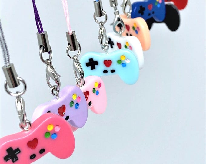 Video Game Controller Phone Charm | Device Accessory