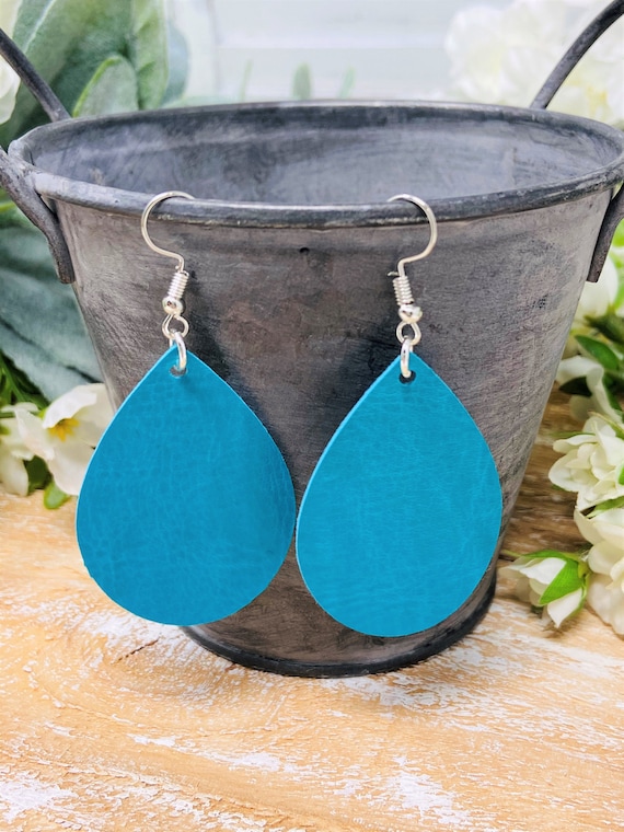 Fall Colored Teardrop Shaped Dangle Earrings | Choose From Two Different Colors