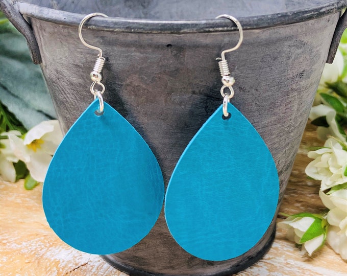 Fall Colored Teardrop Shaped Dangle Earrings | Choose From Two Different Colors