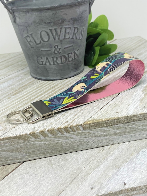 Sloth Keychain, Sloth Key Fob, Sloth Lovers, Sloth Themed Key Chains, Sloth Accessories, Sloth, Key Chains, Key Fobs, Wristlets, Gift