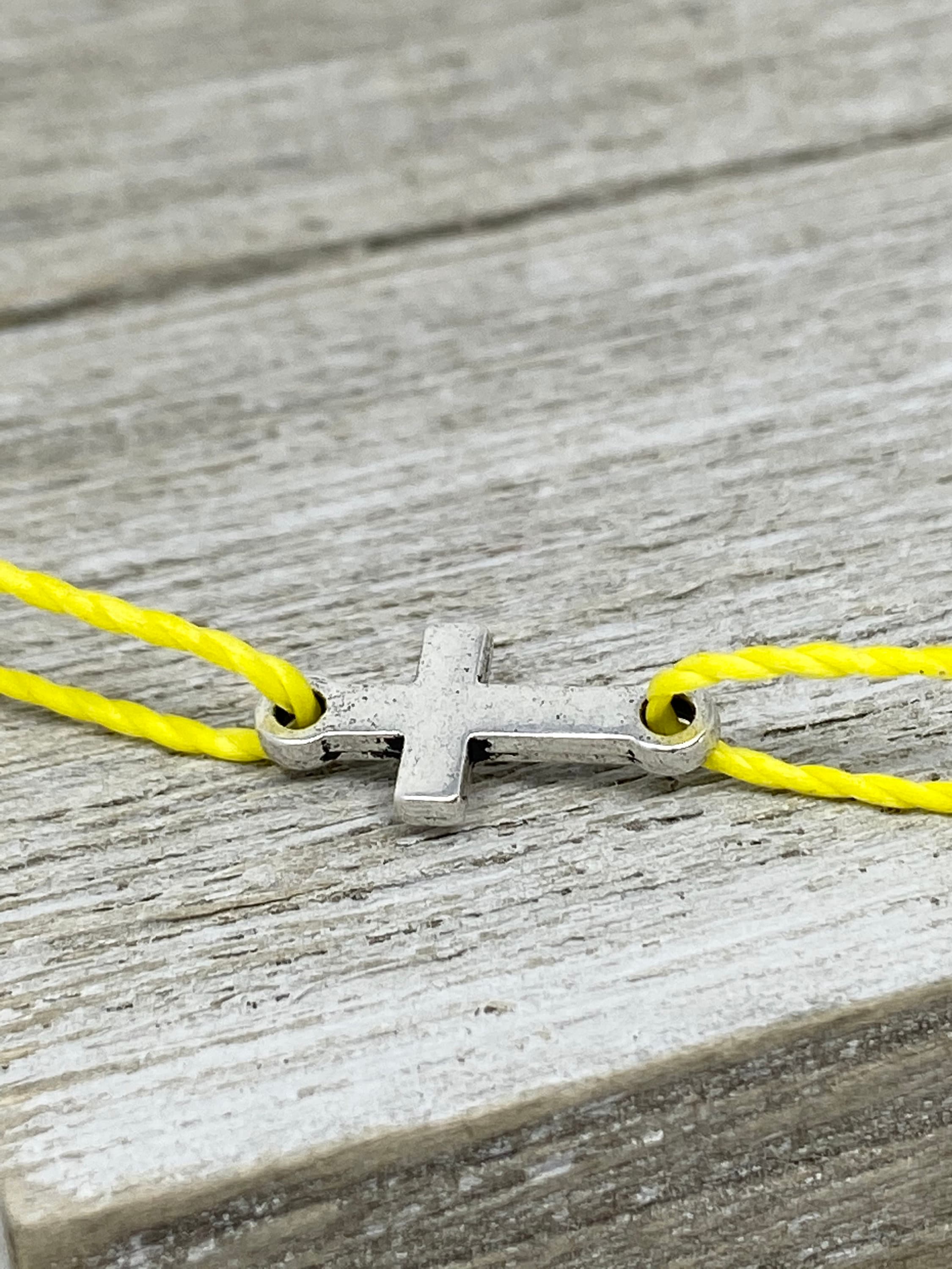 Cross Bracelet, Horizontal Cross Bracelet, Pura Vida Style Waterproof ...