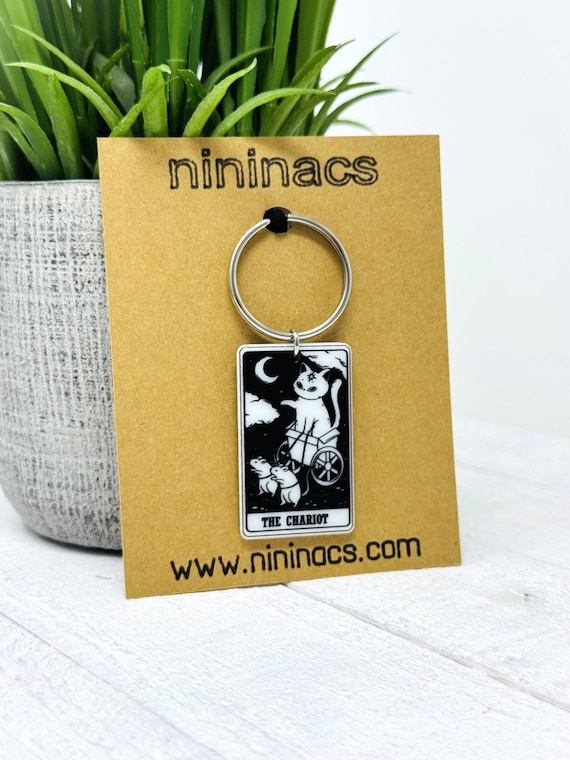 Cat Tarot Card Key Chains   |   Many to Choose From