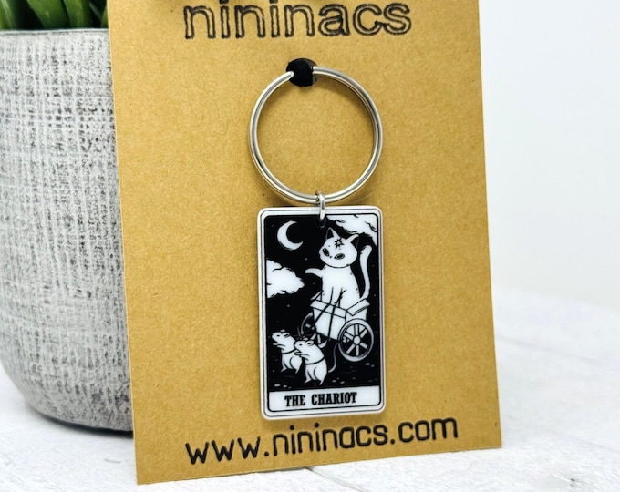 Cat Tarot Card Key Chains   |   Many to Choose From
