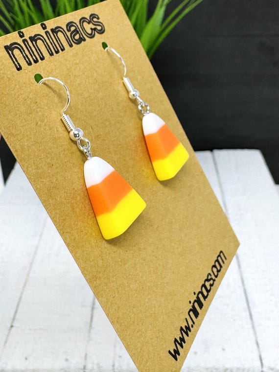 Candy Corn Earrings | Halloween Earrings