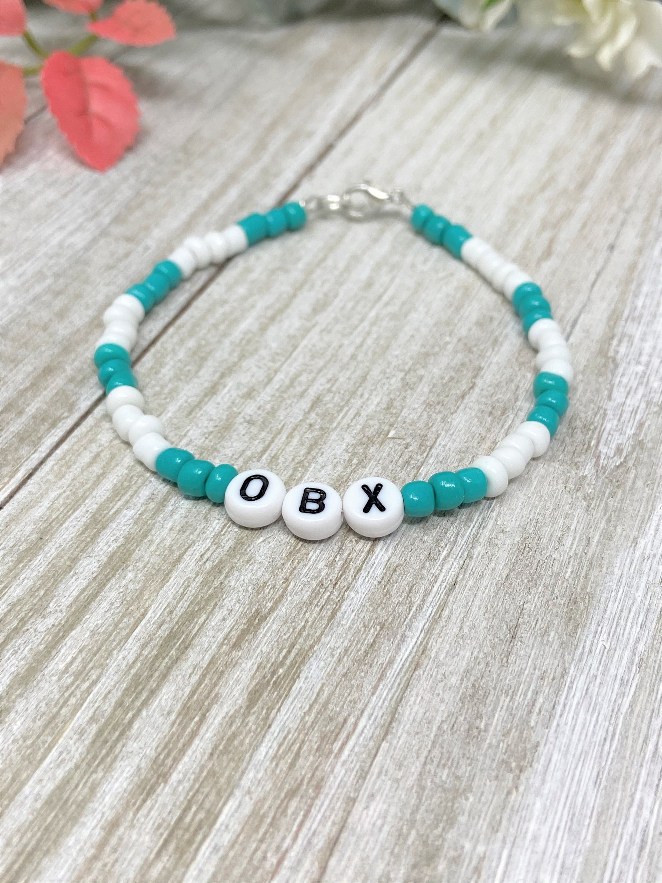 Outer Banks Inspired Bracelets, OBX Bracelets, OBX, Letter Bracelets