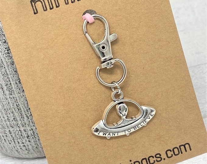UFO Keychain | Add Initials