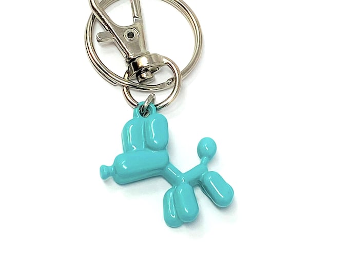Balloon Dog Key Chain | Metal Dog Charm