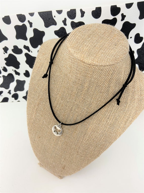 Butterfly Necklace, Butterfly Choker, Adjustable Necklace, Wear as choker or long necklace, Butterfly Anklet, Gift for Her, Gift