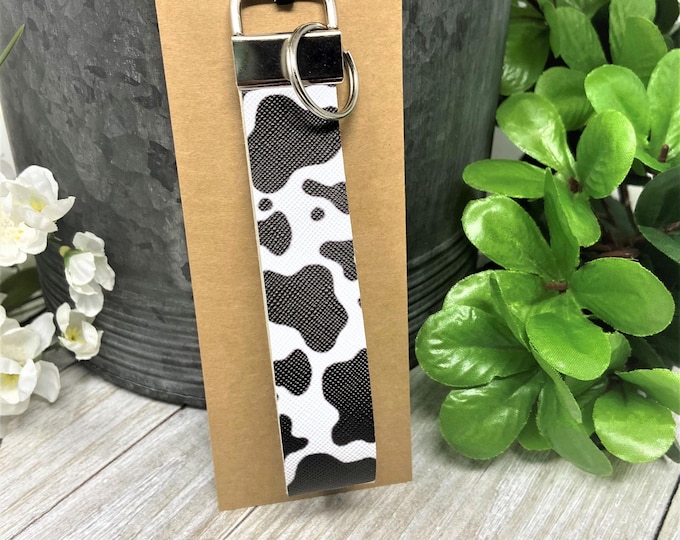Cow Key Chain Wristlet