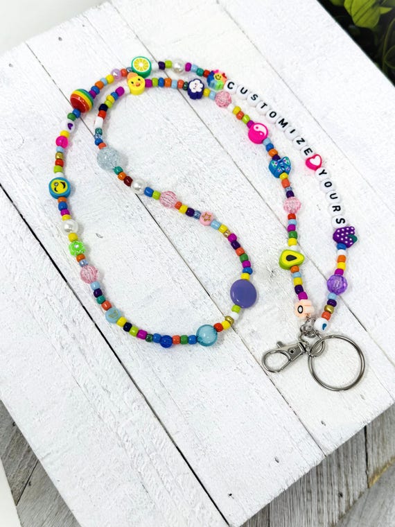 Custom Beaded Badge ID Lanyards | Phone Lanyards