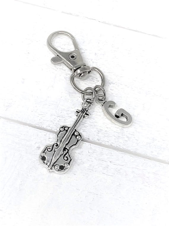 Violin Personalized Keychain | Add Initial