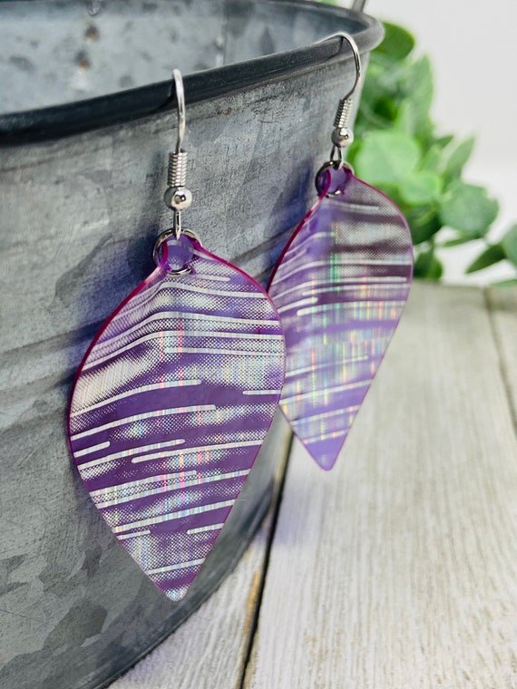 Purple Jelly Earrings