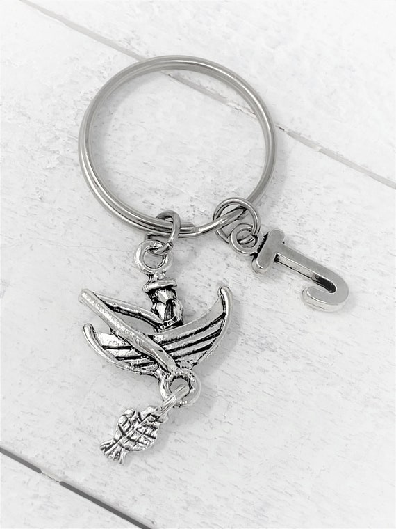 Fisherman Keychain, Fisherman Zipper Pull, Boat Charm, Custom Keychains, Add Initials, Gift for Him, Personalized Gift, Christmas Gift