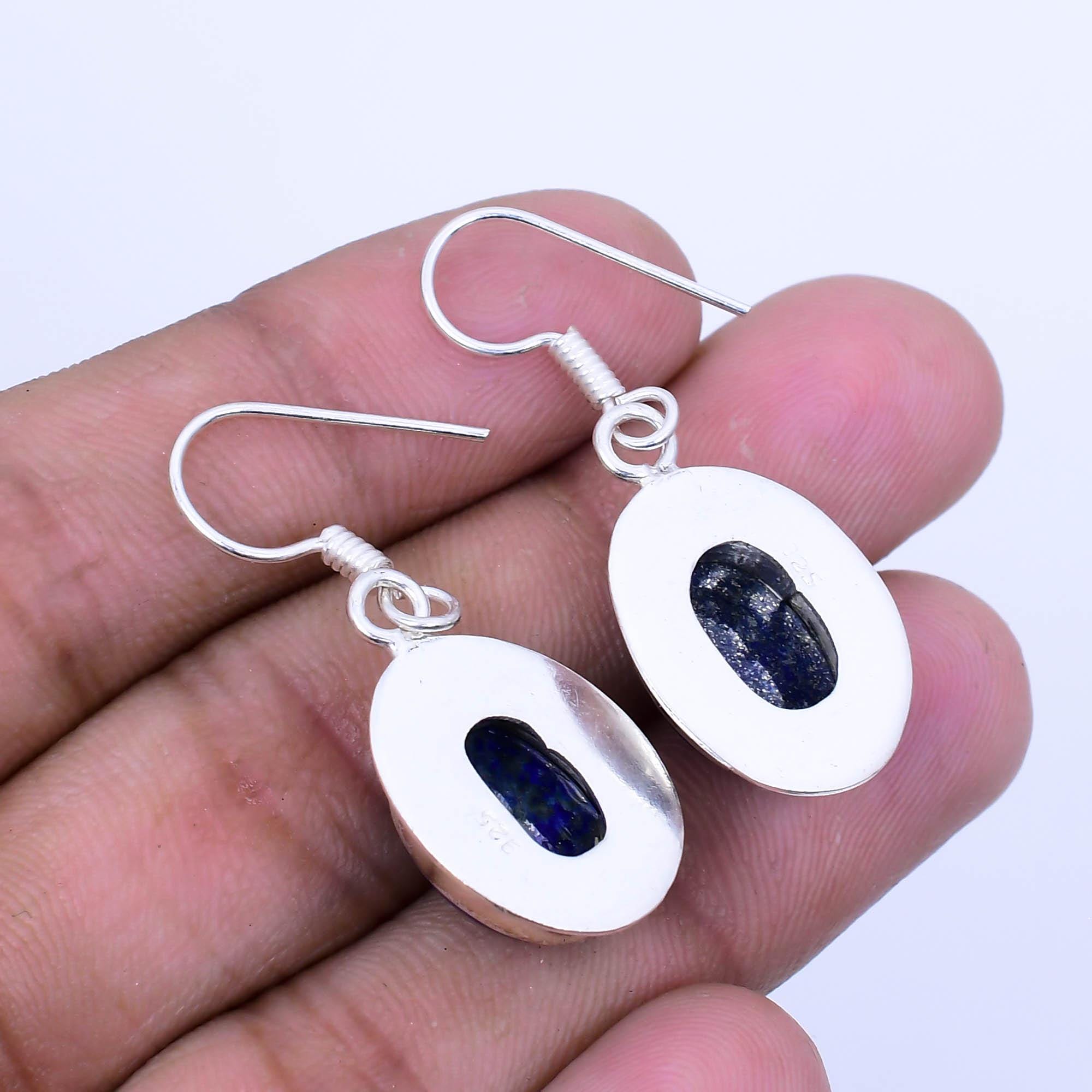 Orecchini fatti a mano in corniola, argento sterling, stile boho