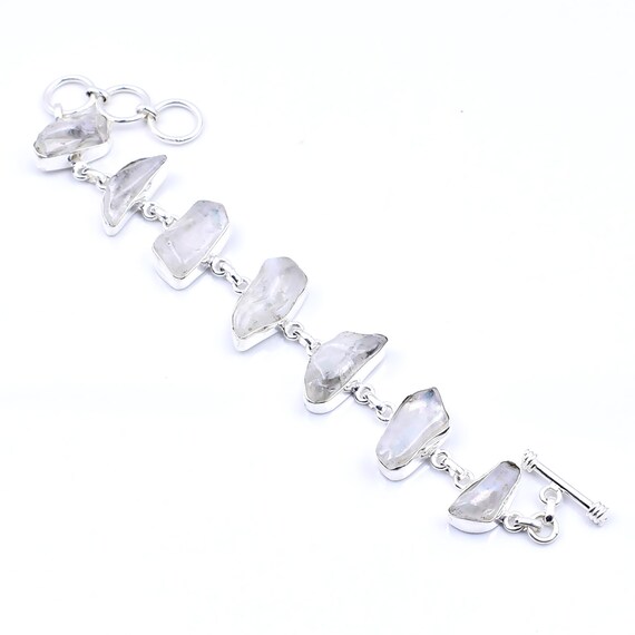 Bracelet Argent 925 étoiles Et Quartz Blanc - Bijouterie Créateur (Excellent état)