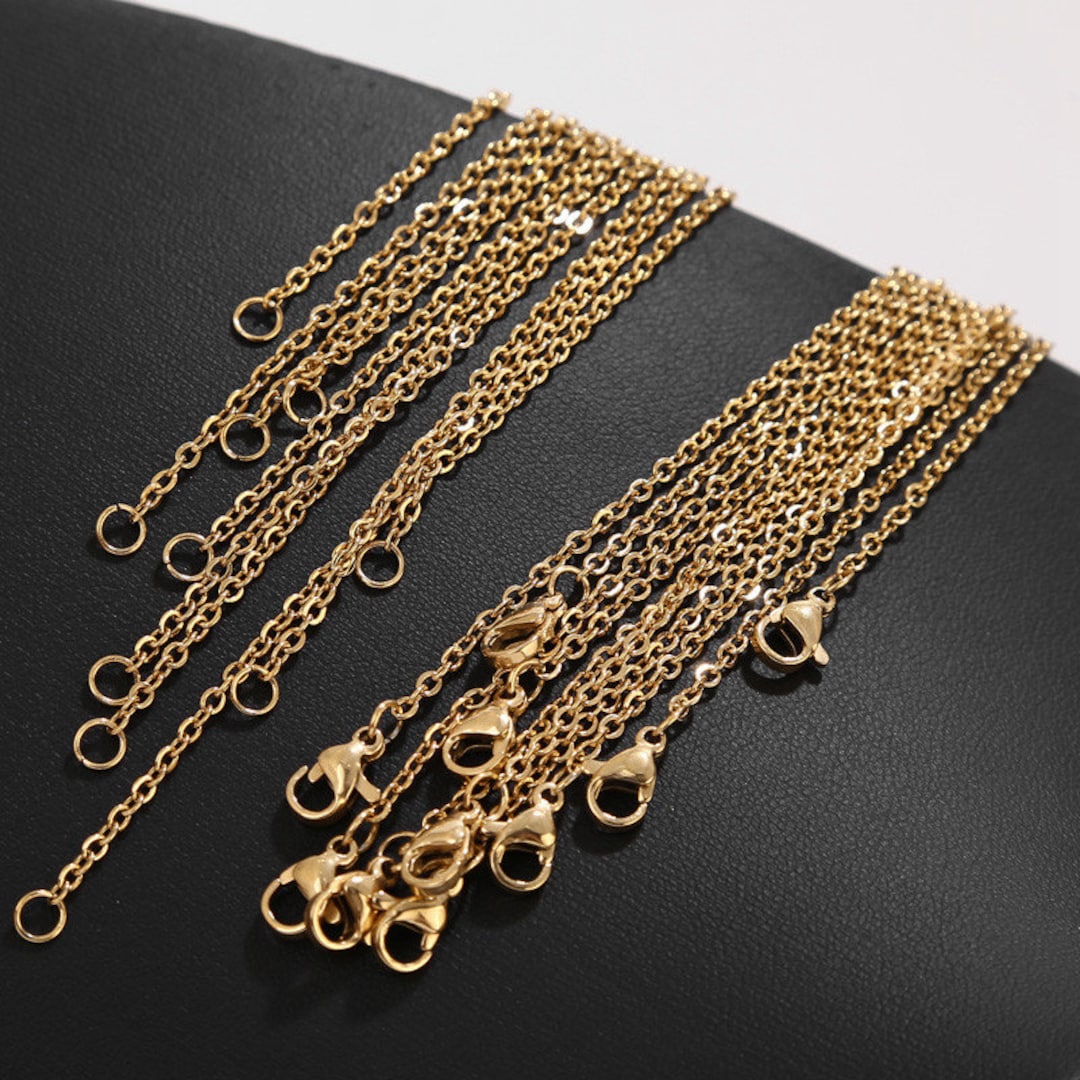 UniCrena Catena Rolò Oro 6mm Per Creazione Gioielli Fai Da Te - 3 Metri In Acciaio Inossidabile Per Collane, Bracciali, Decorazioni