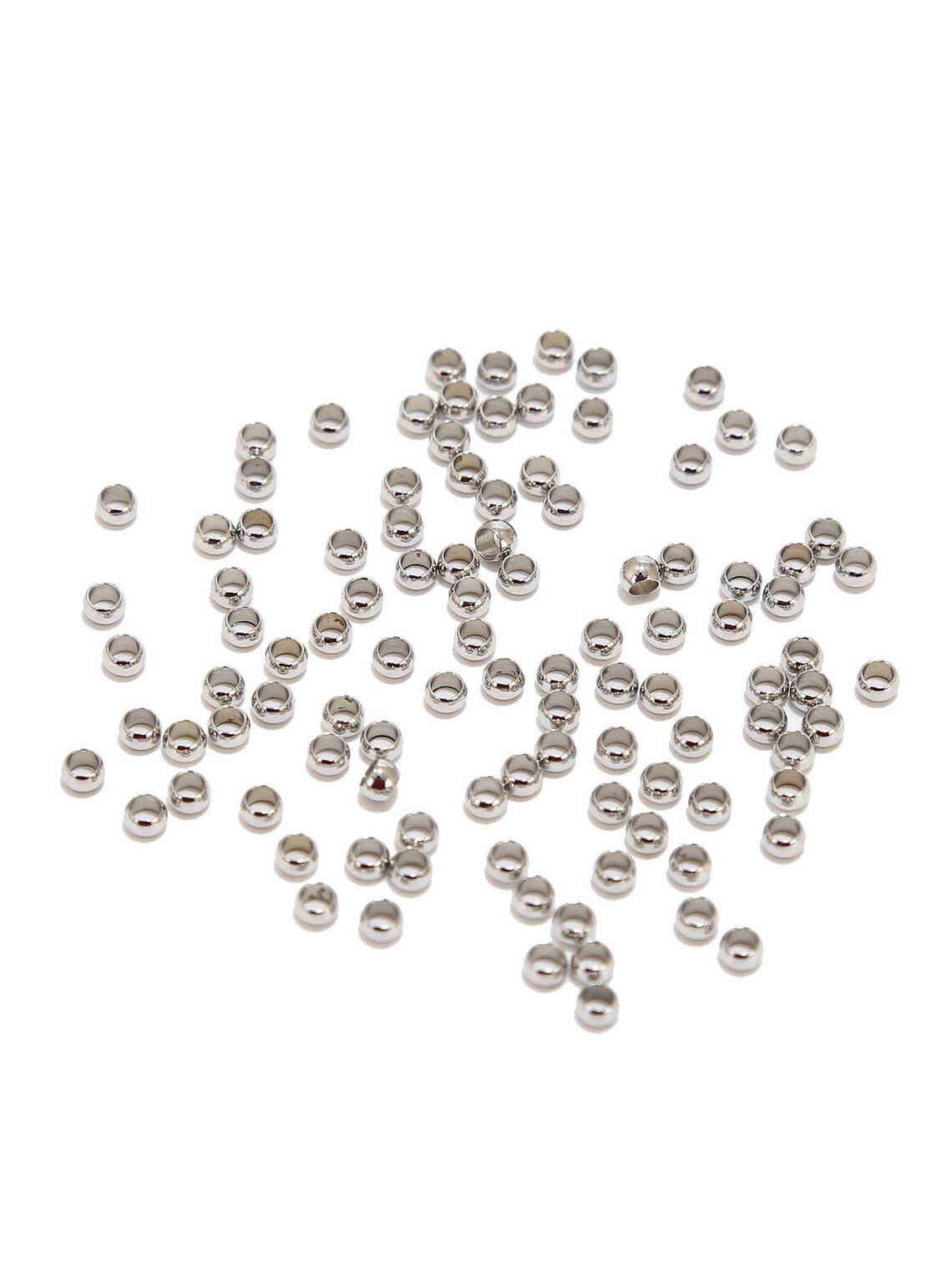 Positioning Bead 100pcs 2mm 3mm Stopper Spacer Beads Stainless Steel Positioning Ball ...