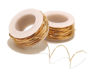 10 metri/rotolo 0,6 mm 0,7 mm 1 mm di larghezza Filo di acciaio inossidabile placcato oro Fai da te Gioielli Collana Braccialetto Ciondolo Accessori