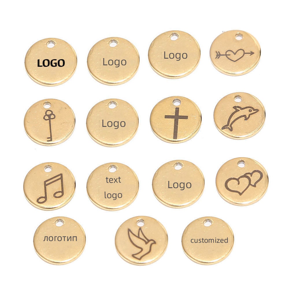 Bedels Stempelen Blanco Tags 30 Stuks 23 Mm Stempelen Tag Hangers Bedels Hangers Stempelen Blanco Blank Tag Charms Platte Ronde Hangers voor Sleutelhanger Hond Tag Oorbel Ketting Sieraden Maken