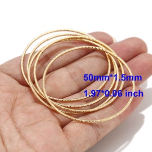 10pcs 30mm/50mm Stainless Steel Gold Plated Circle Soldered Link Connector Closed Jump Rings for Earring Making image 5