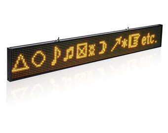 Leadleds Scrolling LED Schild Elektronisches Message Board programmierbare  benutzerdefinierte Nachricht Wireless LED Message Sign - .de
