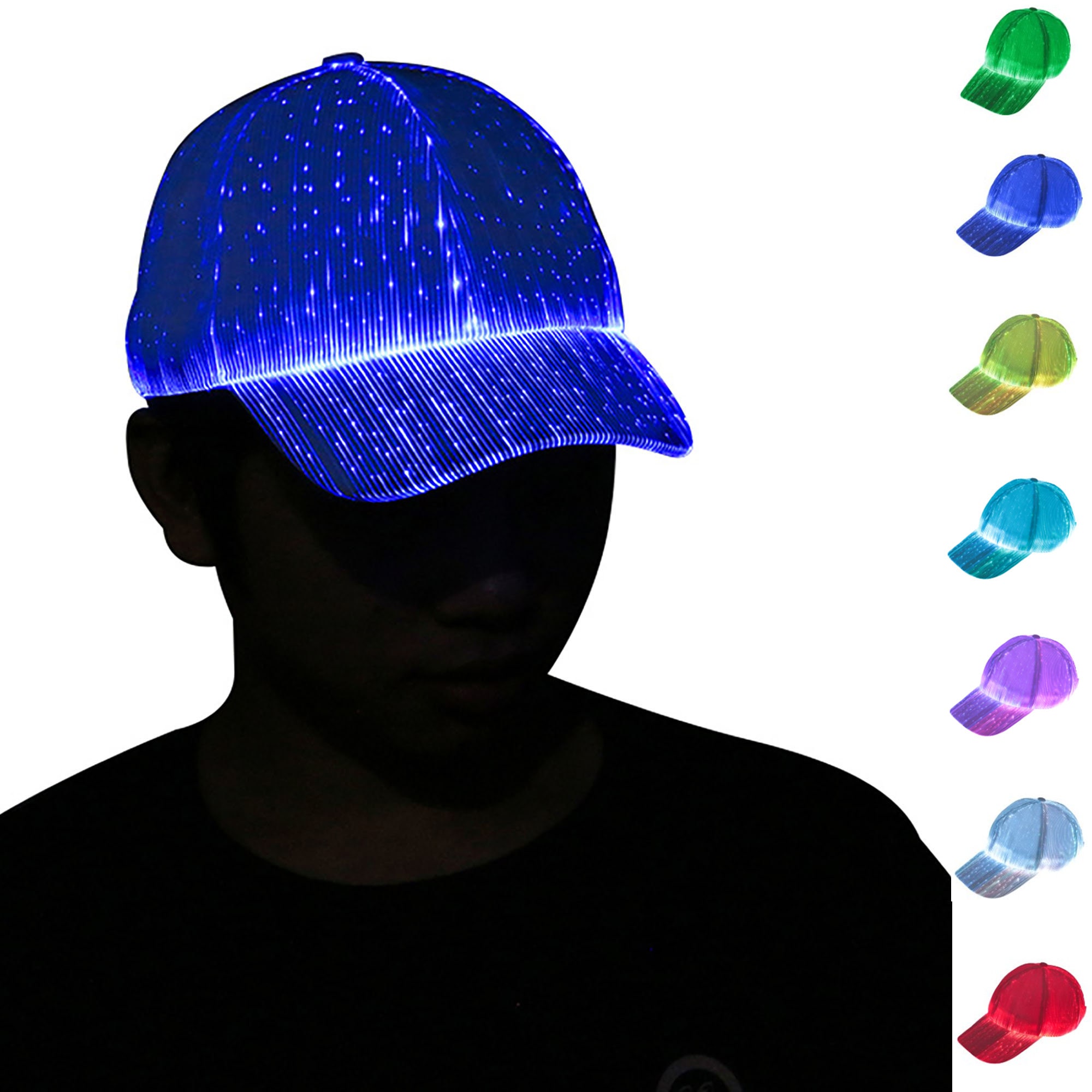Leadleds Fashion Led Light UP Hats LED Luminous Hat Flashing Glow