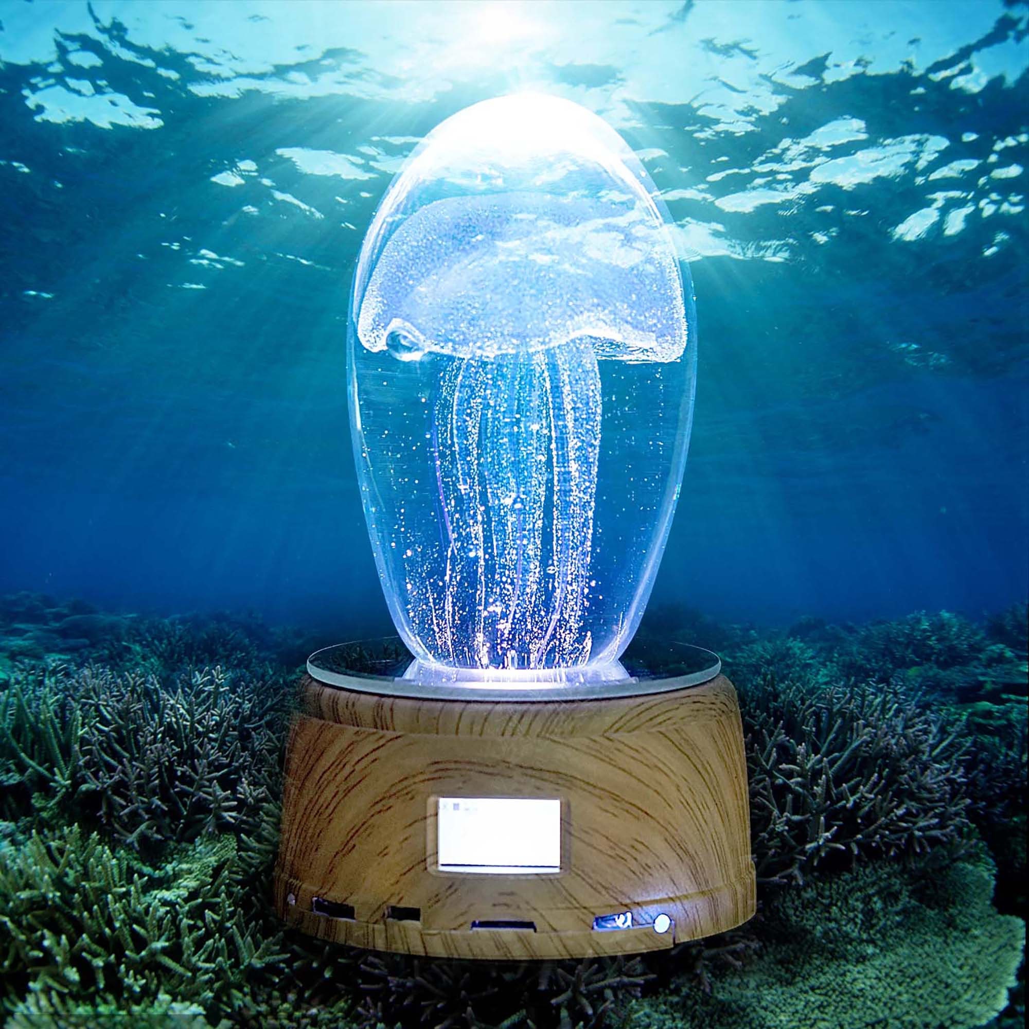 Creative Jellyfish Table Lamp Bluetooth Speaker Rotating Etsy UK