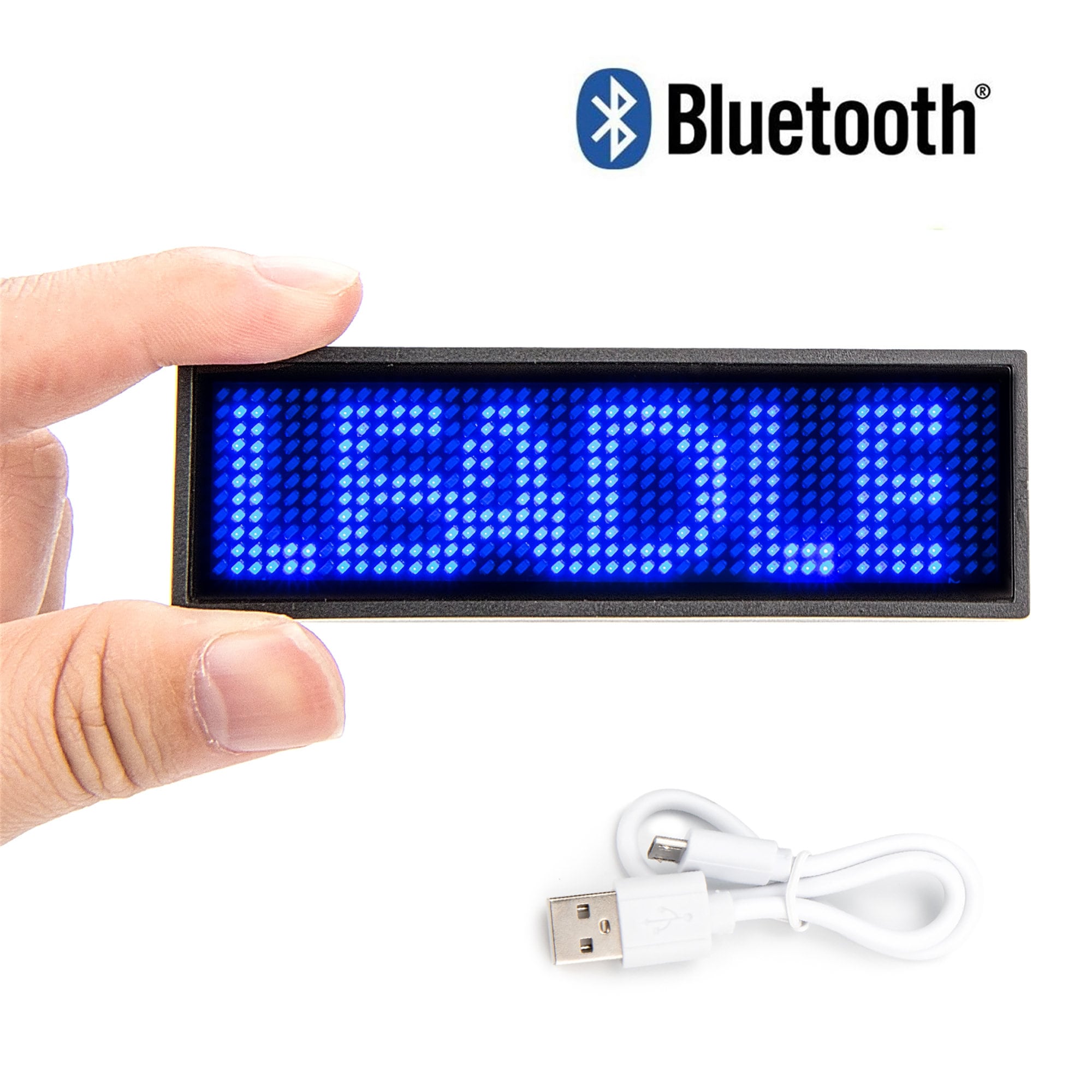 Leadleds Bluetooth LED Namensschild Wiederaufladbares - .de