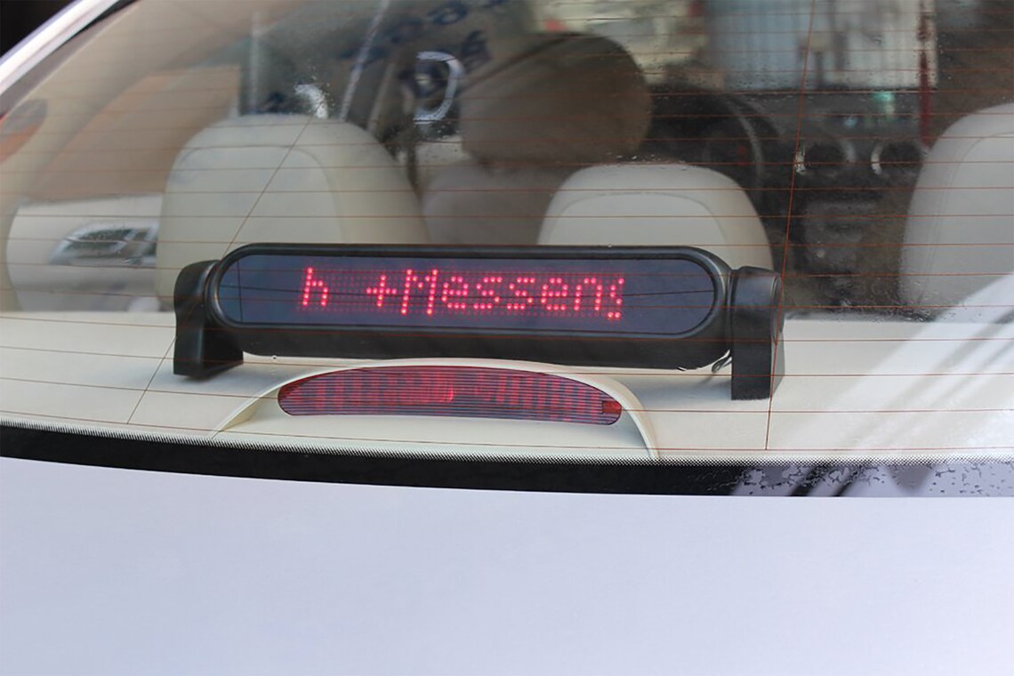 Leadleds 12v LED Car Advertising Signs Programmable LED Panel Etsy