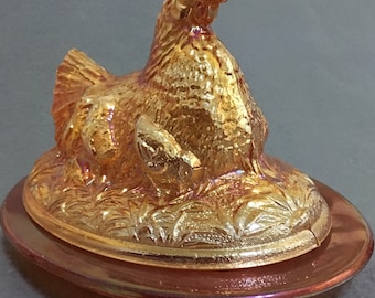 Mosser Jadeite Hen on Nest Candy Dish 4