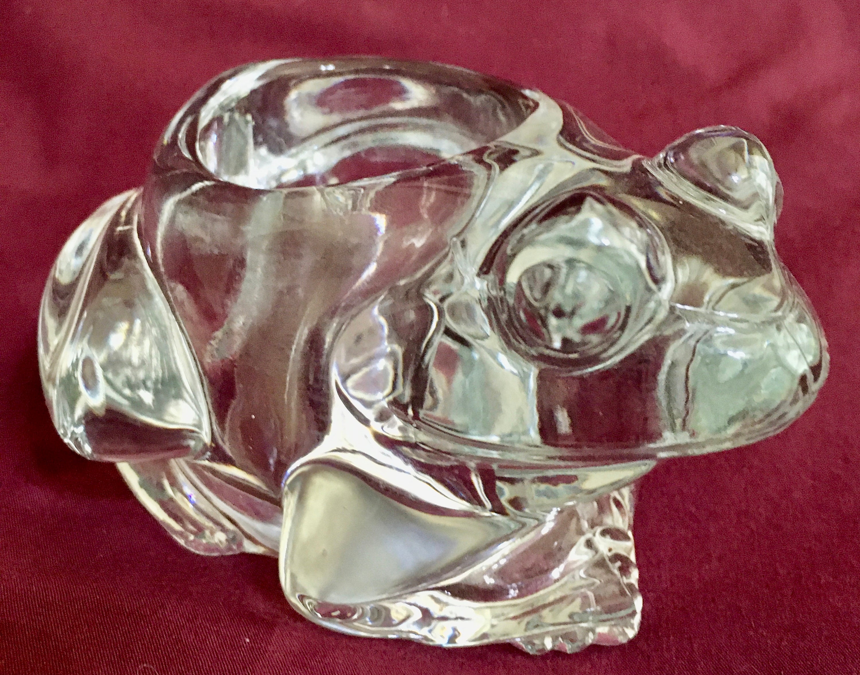 Indiana Glass Frog Votive Candle Holder
