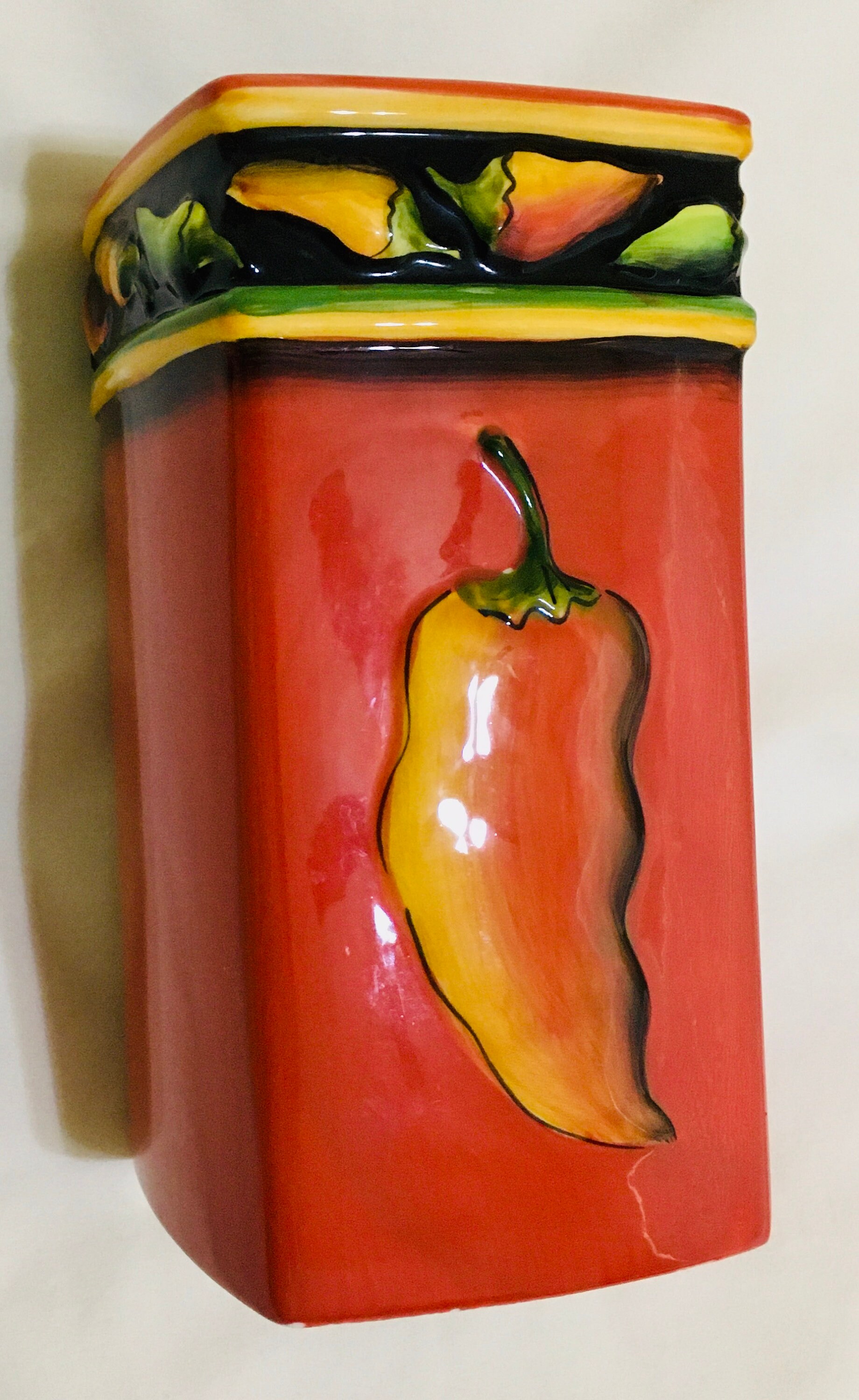 Clay Art Jalapeno StoneLite Utensil Holder
