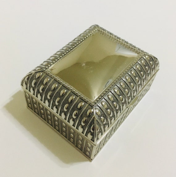 Whitehill Medium Rectangular Silver Plated Beaded… - image 2