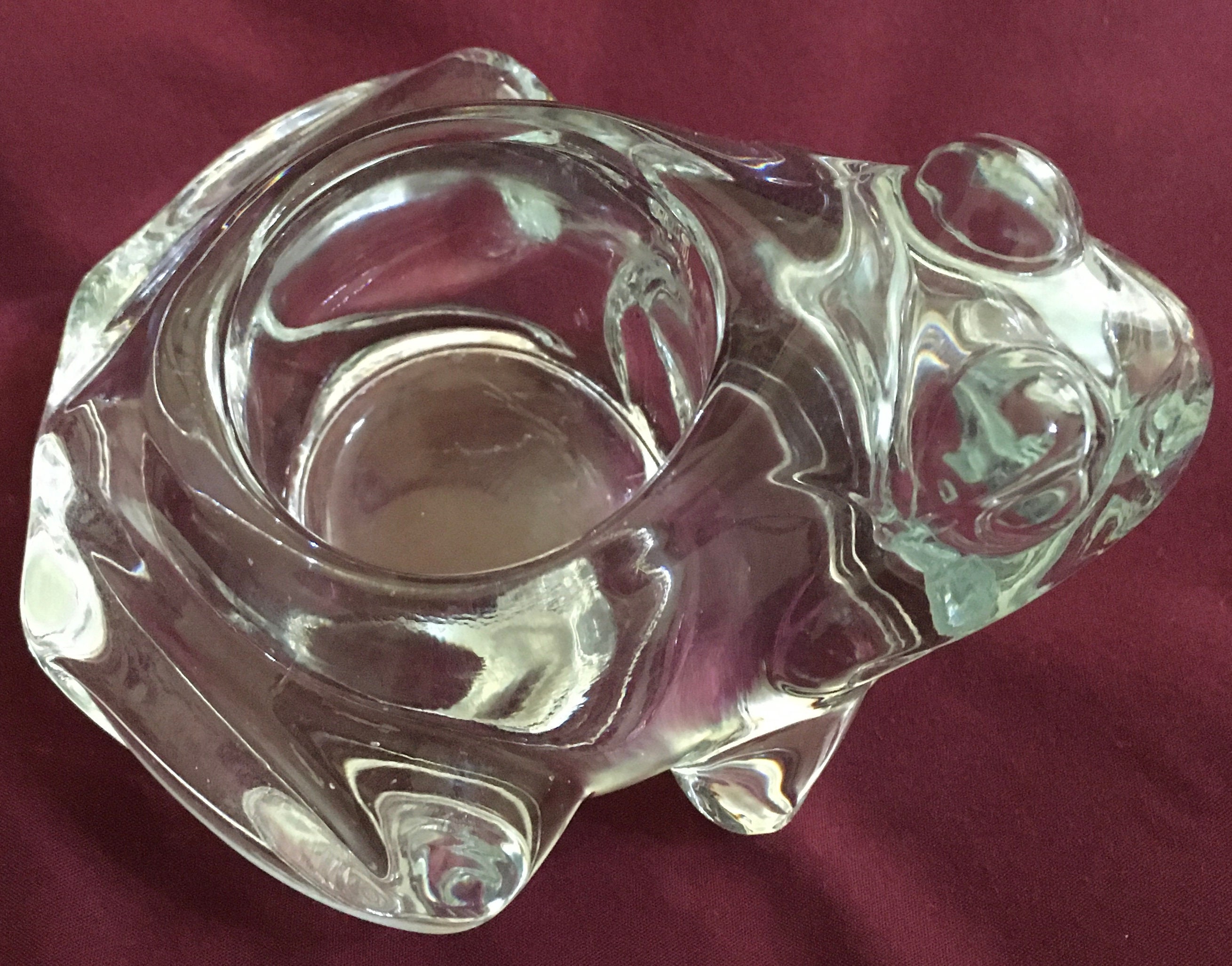 Indiana Glass Frog Votive Candle Holder