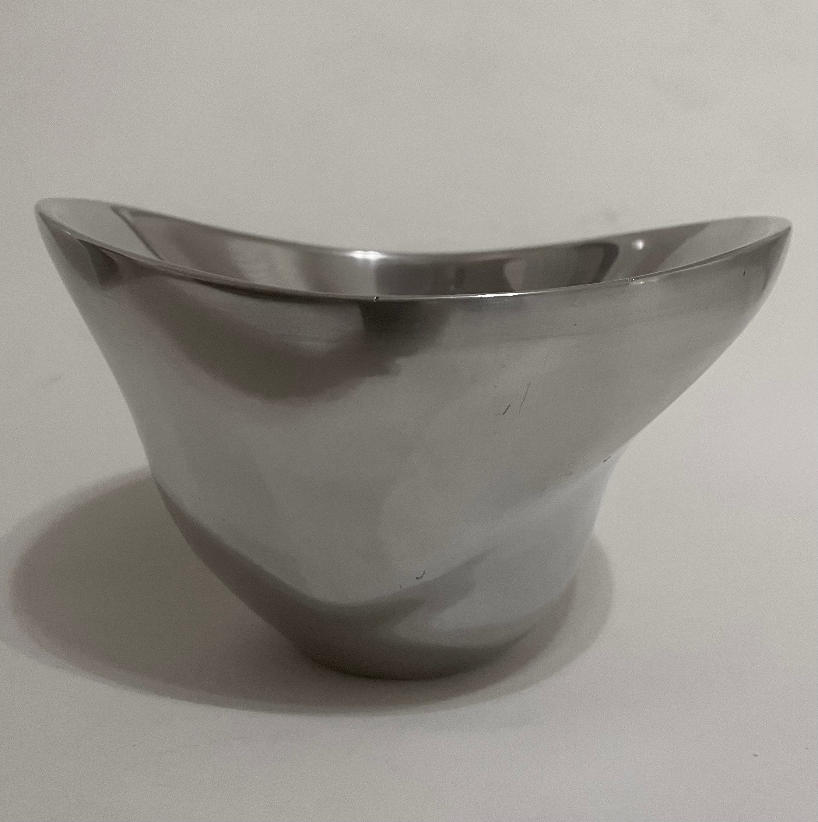 Nambe' Large Twist Bowl #736 Designed by Fred Bould 2003 - Etsy