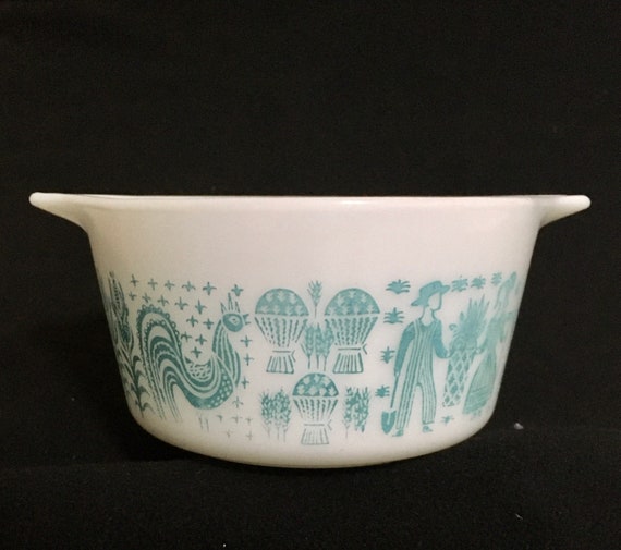 Pyrex Butterprint Amish Casserole Dish #473 1 Quart