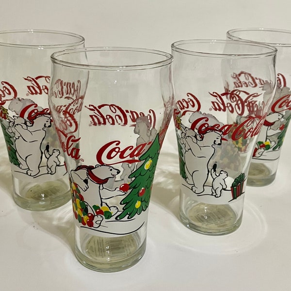 Coca Cola Christmas Glasses