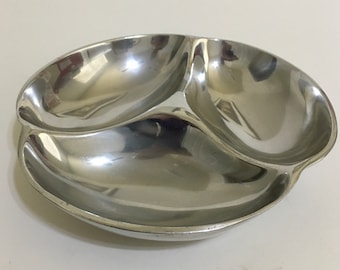 Nambe' Large Twist Bowl #736 Designed by Fred Bould 2003 - Etsy