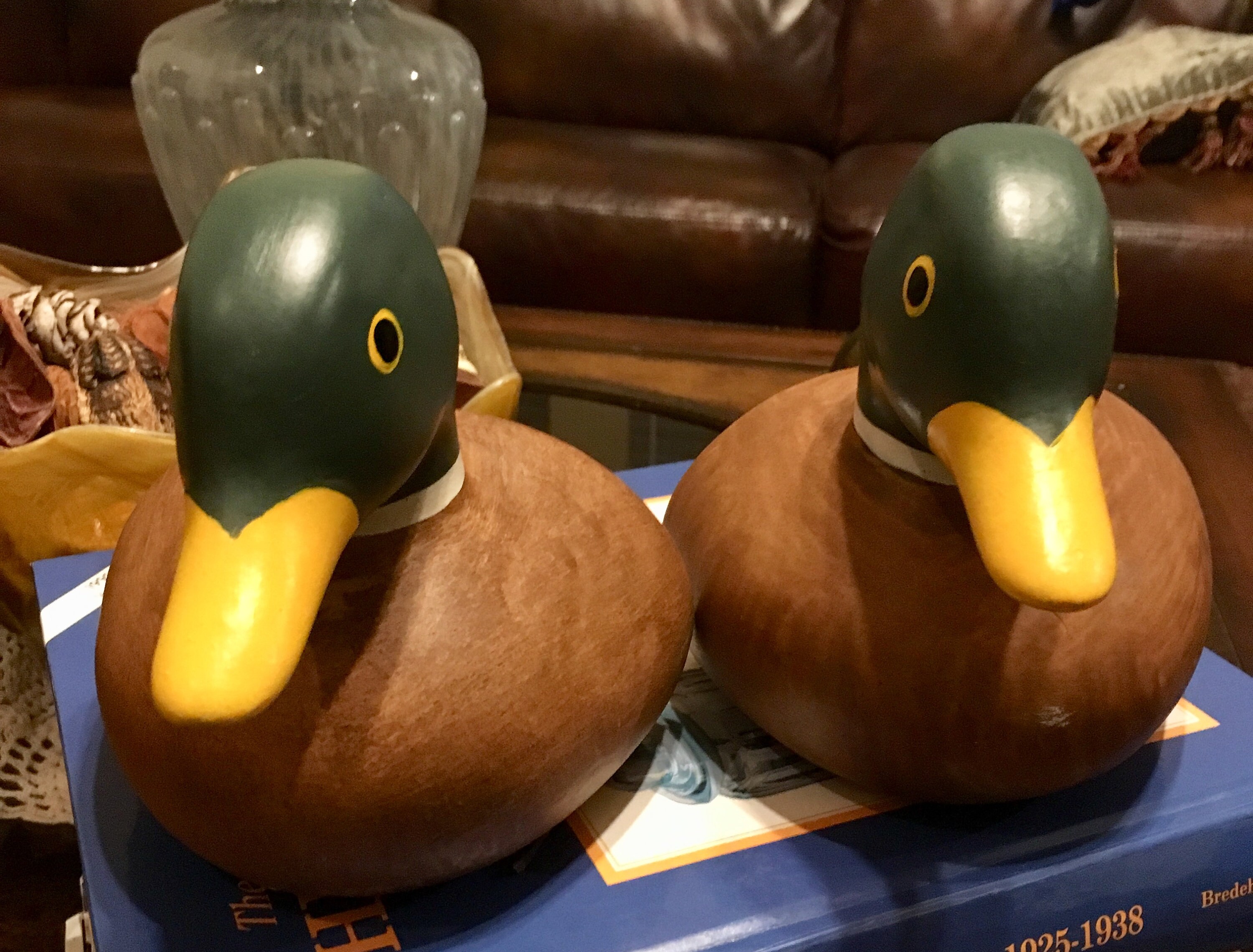 Vintage Mallard Duck Bookend Pair