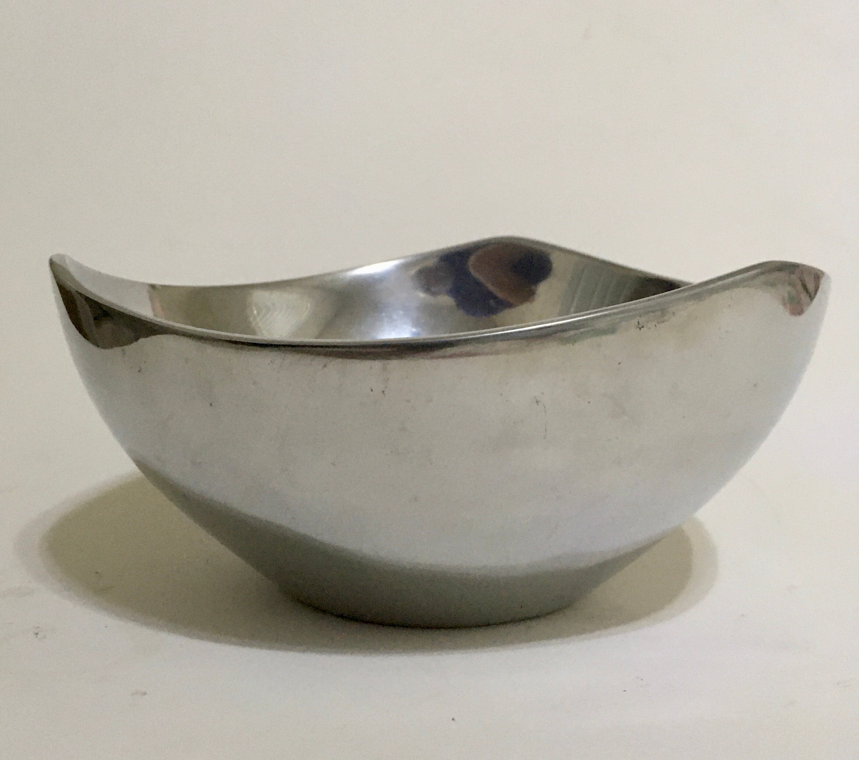 Nambe' Tri-corner Bowl #527 9 1/8