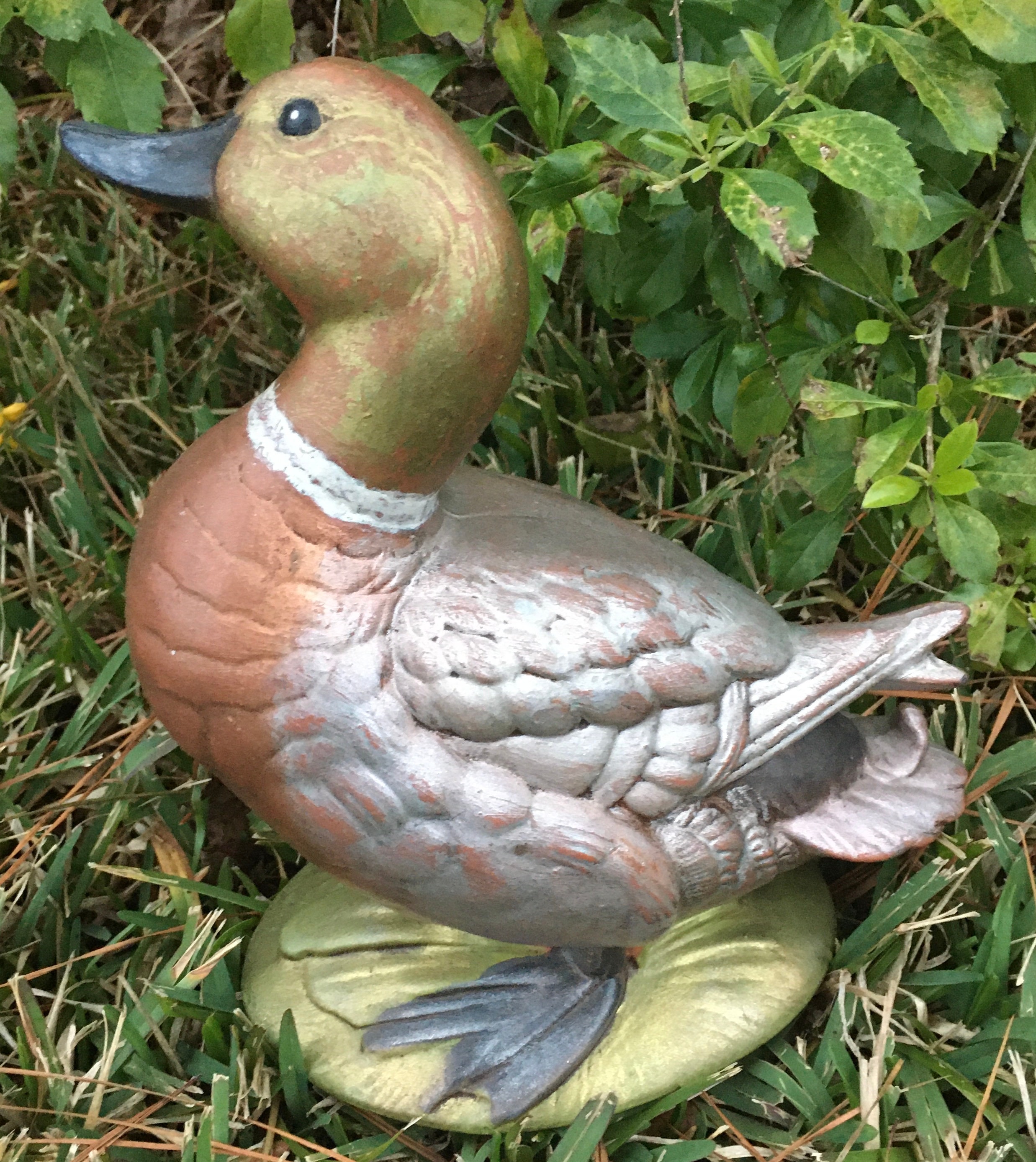 Ceramic Standing Duck Hand Painted Hand Crafted