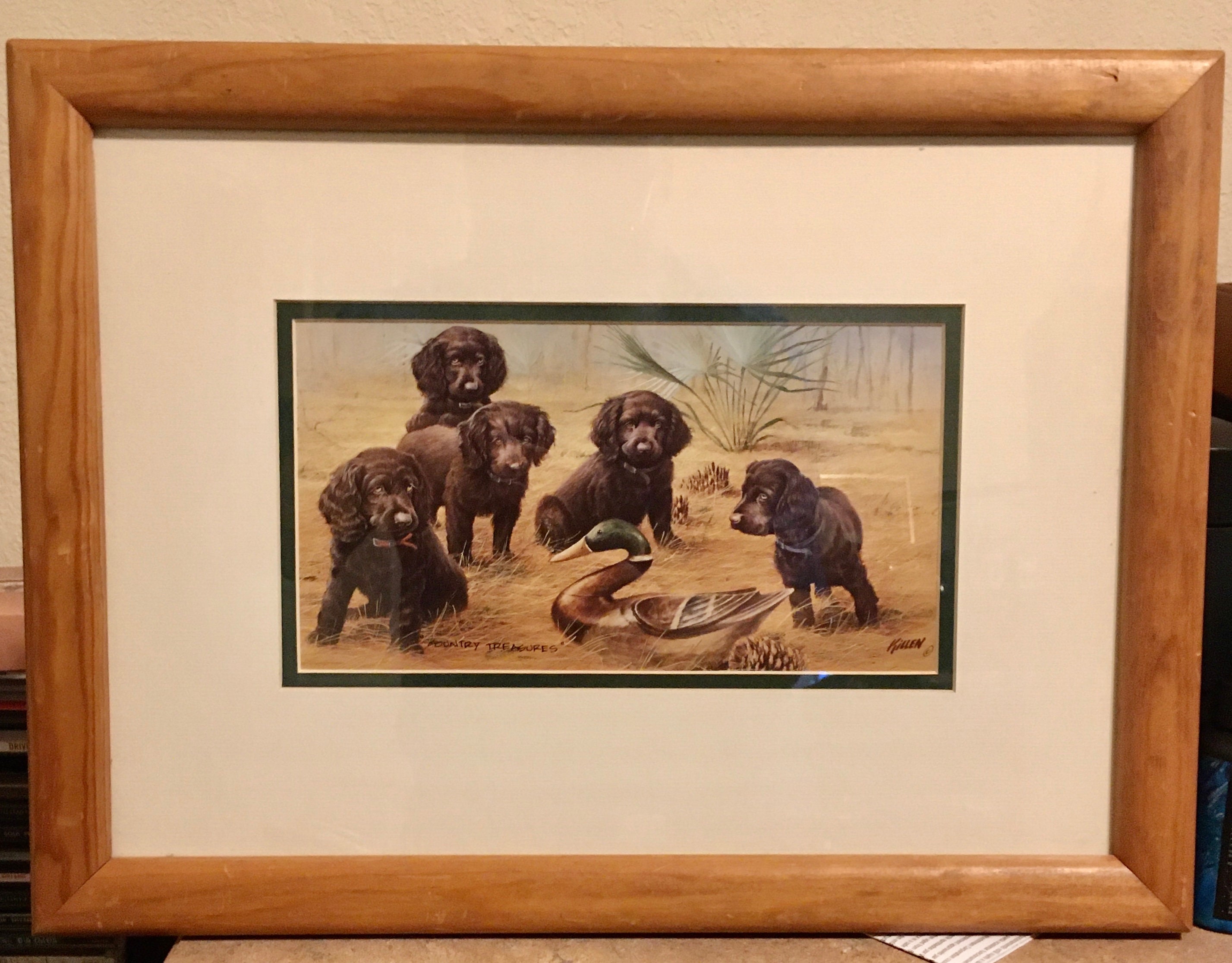 James Killen Low Country Treasures Spaniels Art Print Framed