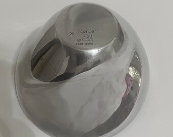 Nambe' Large Twist Bowl #736 Designed by Fred Bould 2003 - Etsy
