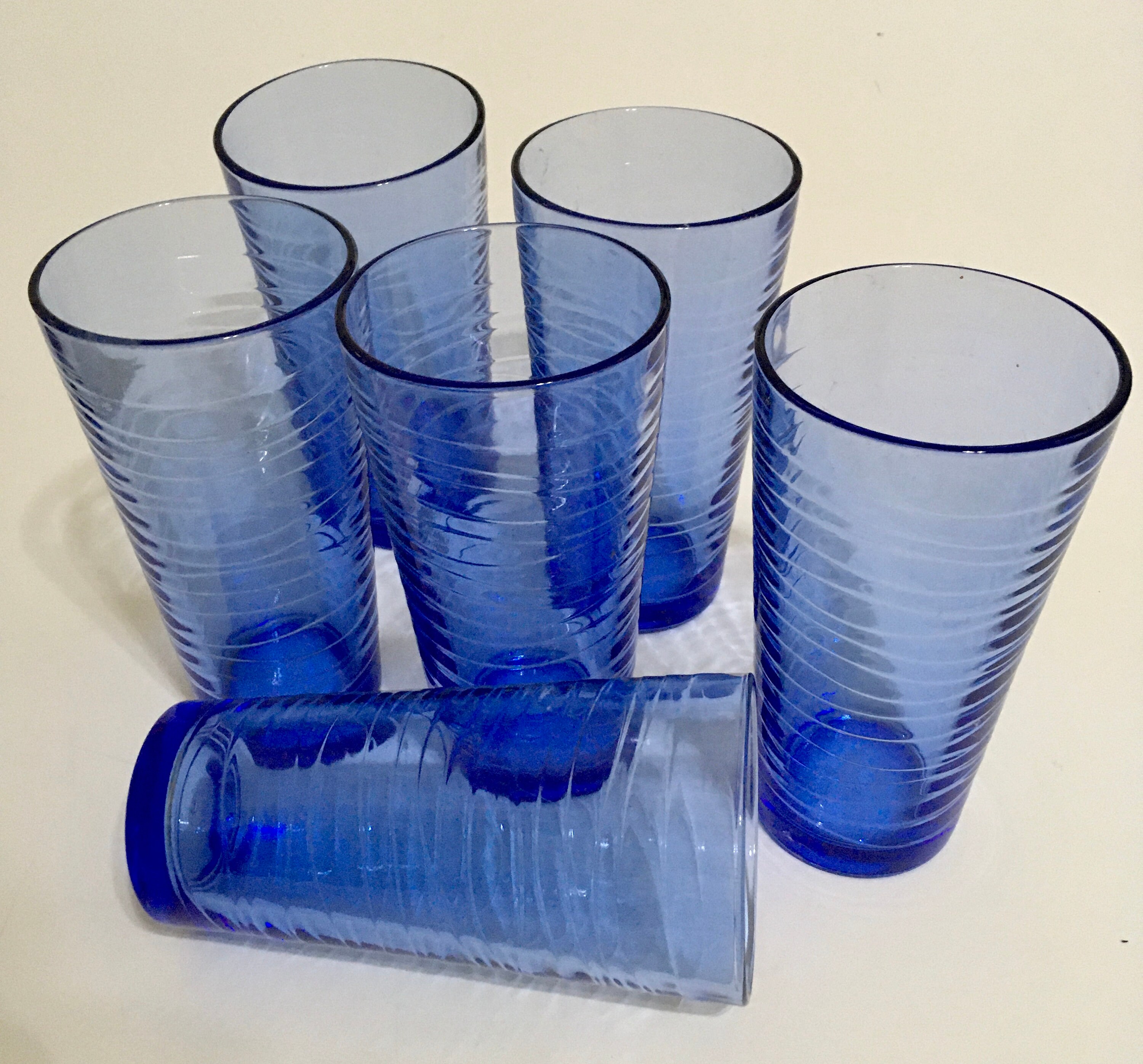 Libbey DuraTuff 20 oz. Blue Glasseware Set of 6