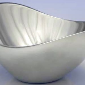 Nambe' Large Twist Bowl #736 Designed by Fred Bould 2003 - Etsy