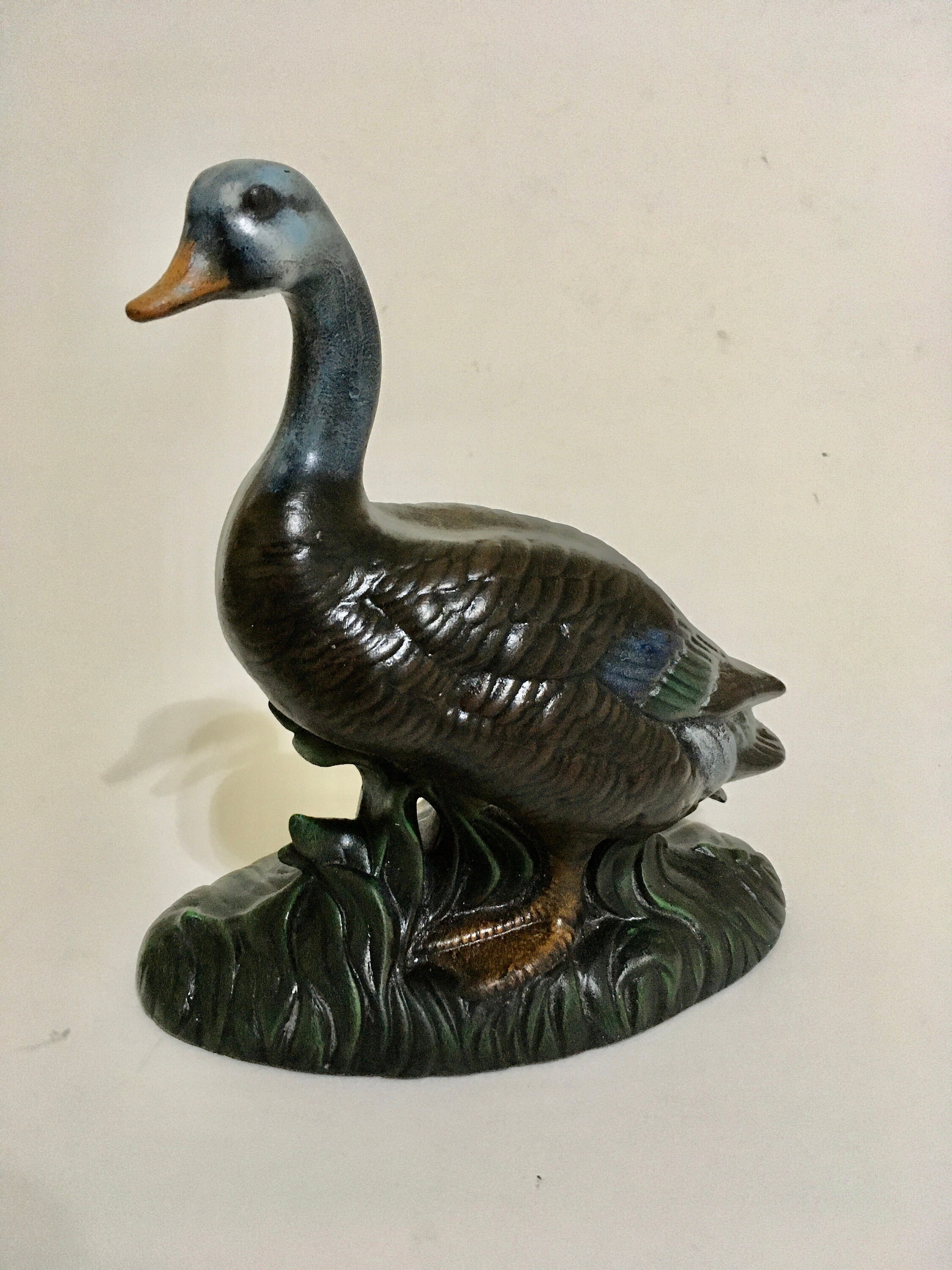 Vintage Ceramic Barnyard Farm Duck Figurine Atlantic Mold A435