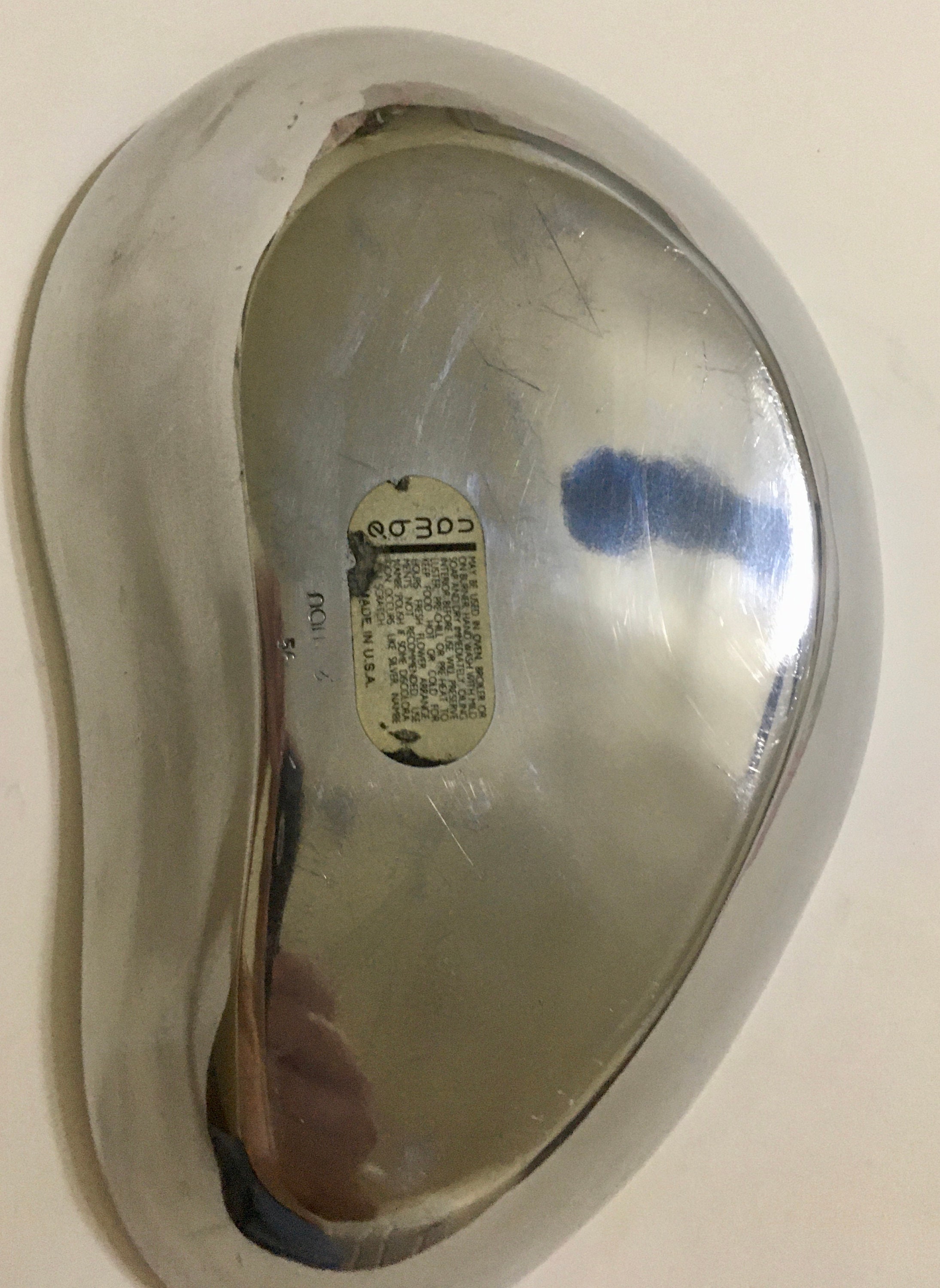 Nambe 560 Chip and Dip or Shrimp and Sauce Bowl 14x10x2.75