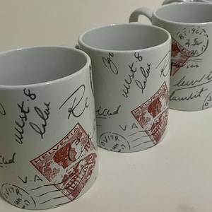 Corelle Cordinates Impressions Sincerely Yours 11 Oz. Mugs  Set of 3